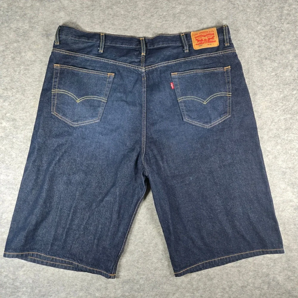 Levi's Mens Blue 569 Loose Straight Denim Shorts 42